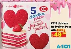 CC 5 DK HAZIR REDVELVET PASTA ALTI 4X75 G